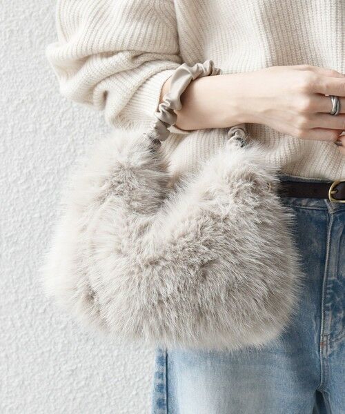 SHIPS / シップス ショルダーバッグ | 《追加予約》SHIPS any: 2WAY フェイクファー ギャザー ショルダー バッグ | 詳細7