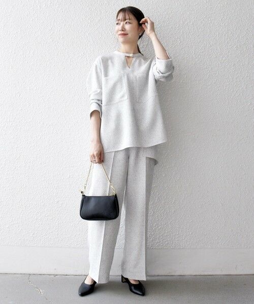 SHIPS / シップス シャツ・ブラウス | SHIPS any:〈洗濯機可能〉ツイード ライク オーバー ブラウス［NAVY BLUE］ | 詳細1