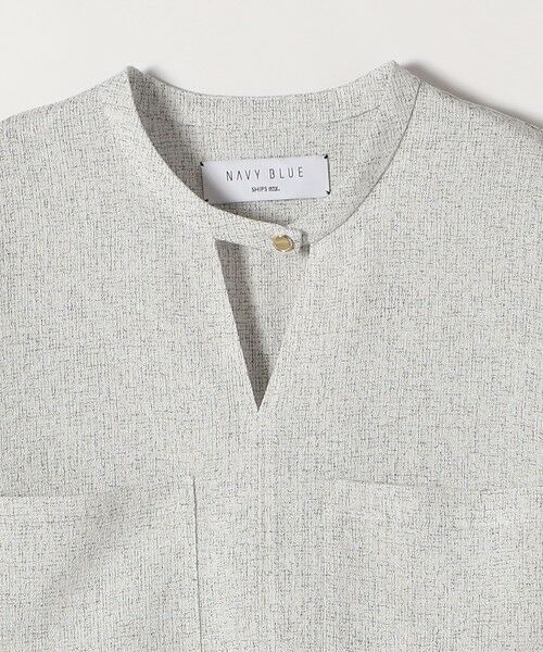 SHIPS / シップス シャツ・ブラウス | SHIPS any:〈洗濯機可能〉ツイード ライク オーバー ブラウス［NAVY BLUE］ | 詳細12