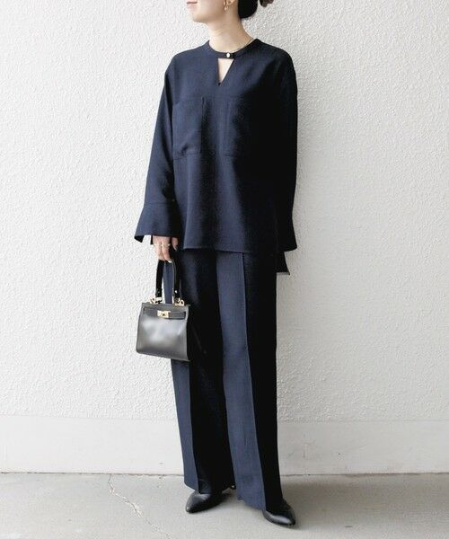 SHIPS / シップス シャツ・ブラウス | SHIPS any:〈洗濯機可能〉ツイード ライク オーバー ブラウス［NAVY BLUE］ | 詳細26