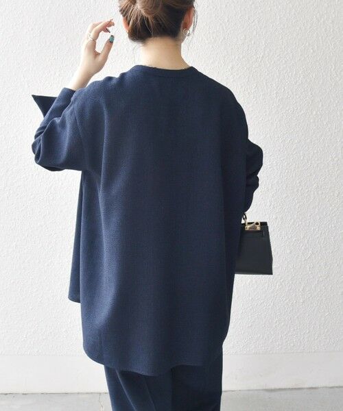 SHIPS / シップス シャツ・ブラウス | SHIPS any:〈洗濯機可能〉ツイード ライク オーバー ブラウス［NAVY BLUE］ | 詳細30