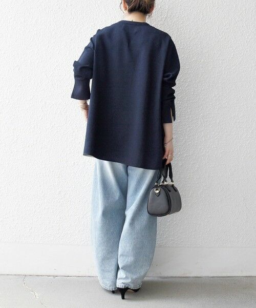 SHIPS / シップス シャツ・ブラウス | SHIPS any:〈洗濯機可能〉ツイード ライク オーバー ブラウス［NAVY BLUE］ | 詳細18