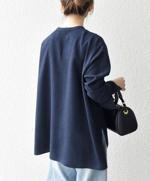 SHIPS / シップス シャツ・ブラウス | SHIPS any:〈洗濯機可能〉ツイード ライク オーバー ブラウス［NAVY BLUE］ | 詳細21