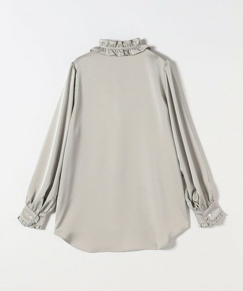 SHIPS / シップス シャツ・ブラウス | 《一部追加予約》SHIPS any:〈洗濯機可能〉サテン フリル カラー リボン シャツ ブラウス | 詳細14