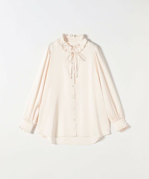 SHIPS / シップス シャツ・ブラウス | 《一部追加予約》SHIPS any:〈洗濯機可能〉サテン フリル カラー リボン シャツ ブラウス | 詳細27