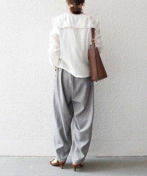 SHIPS / シップス シャツ・ブラウス | SHIPS any:〈洗濯機可能〉コットン モス セーラー カラー レース ブラウス | 詳細2