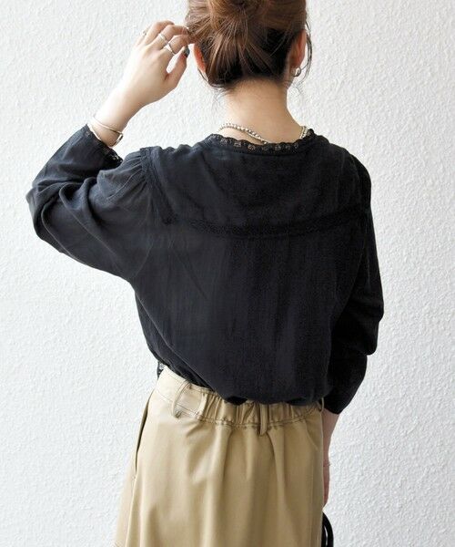 SHIPS / シップス シャツ・ブラウス | SHIPS any:〈洗濯機可能〉コットン モス セーラー カラー レース ブラウス | 詳細13