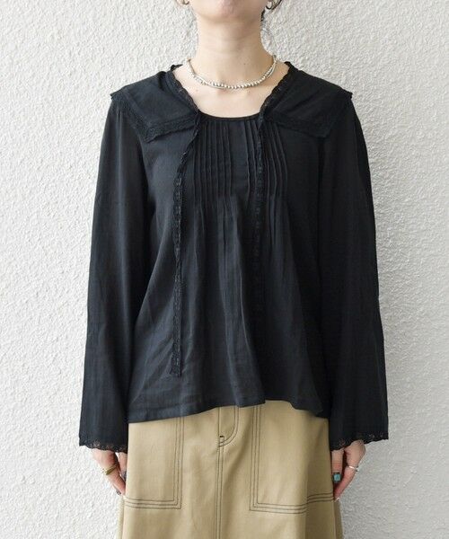 SHIPS / シップス シャツ・ブラウス | SHIPS any:〈洗濯機可能〉コットン モス セーラー カラー レース ブラウス | 詳細20