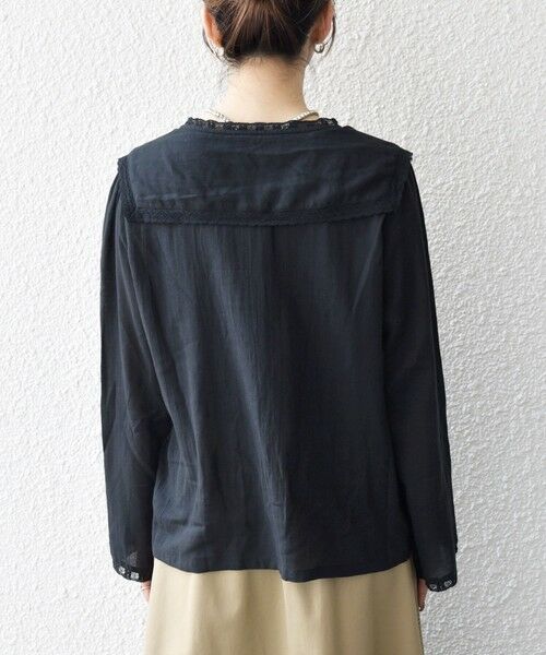 SHIPS / シップス シャツ・ブラウス | SHIPS any:〈洗濯機可能〉コットン モス セーラー カラー レース ブラウス | 詳細22