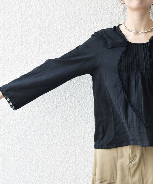 SHIPS / シップス シャツ・ブラウス | SHIPS any:〈洗濯機可能〉コットン モス セーラー カラー レース ブラウス | 詳細23