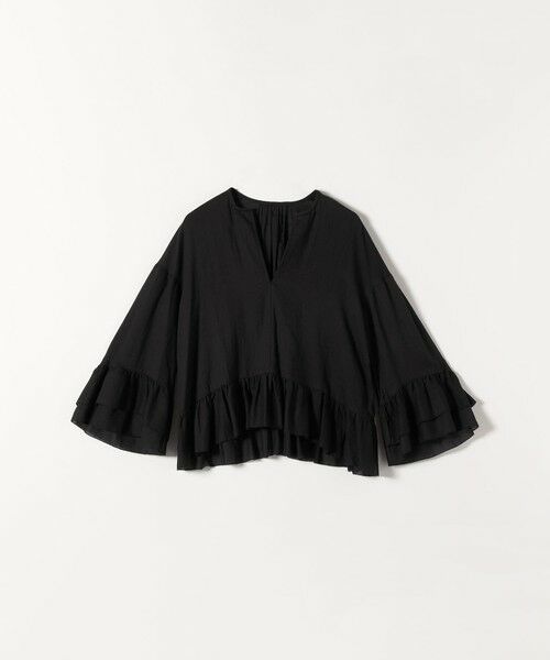 SHIPS / シップス シャツ・ブラウス | SHIPS any:〈洗濯機可能〉コットン モス ラッフル フリル キーネック ブラウス | 詳細15