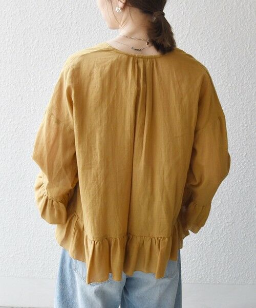 SHIPS / シップス シャツ・ブラウス | SHIPS any:〈洗濯機可能〉コットン モス ラッフル フリル キーネック ブラウス | 詳細25