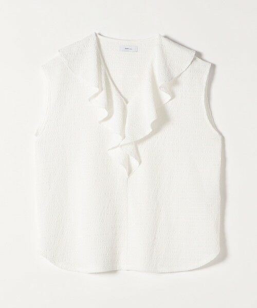 SHIPS / シップス シャツ・ブラウス | SHIPS any:〈洗濯機可能〉シアー ジャージー ラッフル フレンチ カット ブラウス | 詳細10