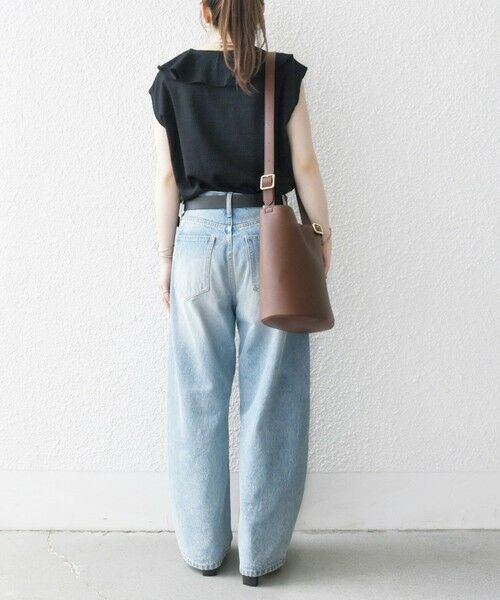 SHIPS / シップス シャツ・ブラウス | SHIPS any:〈洗濯機可能〉シアー ジャージー ラッフル フレンチ カット ブラウス | 詳細13