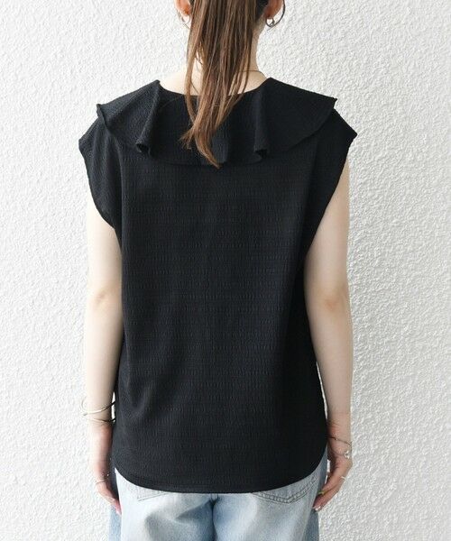 SHIPS / シップス シャツ・ブラウス | SHIPS any:〈洗濯機可能〉シアー ジャージー ラッフル フレンチ カット ブラウス | 詳細28