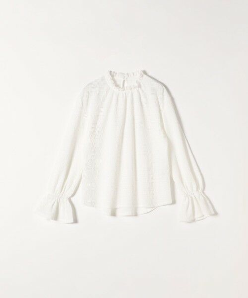 SHIPS / シップス シャツ・ブラウス | SHIPS any:〈洗濯機可能〉シアー ジャージー スタンド フリル カット ブラウス | 詳細8