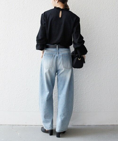 SHIPS / シップス シャツ・ブラウス | SHIPS any:〈洗濯機可能〉シアー ジャージー スタンド フリル カット ブラウス | 詳細11