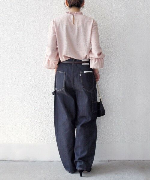 SHIPS / シップス シャツ・ブラウス | SHIPS any:〈洗濯機可能〉シアー ジャージー スタンド フリル カット ブラウス | 詳細20