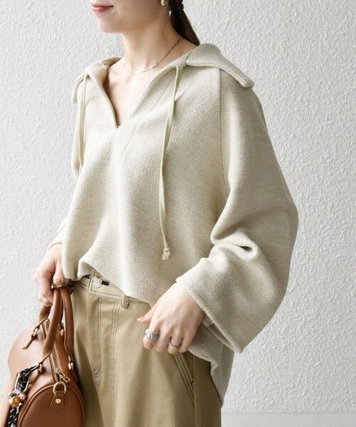 SHIPS / シップス カットソー | SHIPS any:〈手洗い可能〉サカリバ スキッパー ビッグカラー プルオーバー | 詳細7