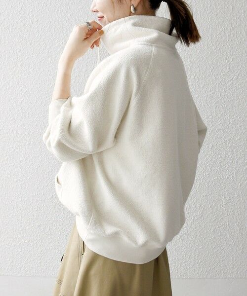 SHIPS / シップス カットソー | SHIPS any:〈洗濯機可能〉フリース ライク ハイネック プルオーバー | 詳細8