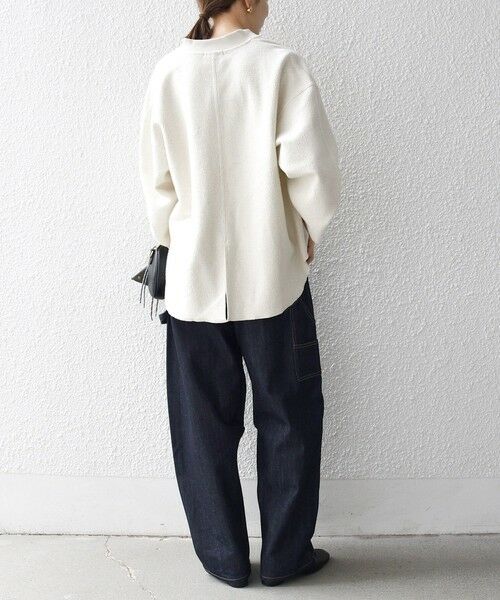 SHIPS / シップス カットソー | 《一部追加予約》SHIPS any:〈洗濯機可能〉フリース ライク ハーフジップ ポケット プルオーバー | 詳細2