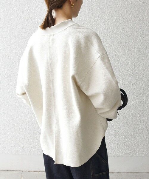 SHIPS / シップス カットソー | 《一部追加予約》SHIPS any:〈洗濯機可能〉フリース ライク ハーフジップ ポケット プルオーバー | 詳細5