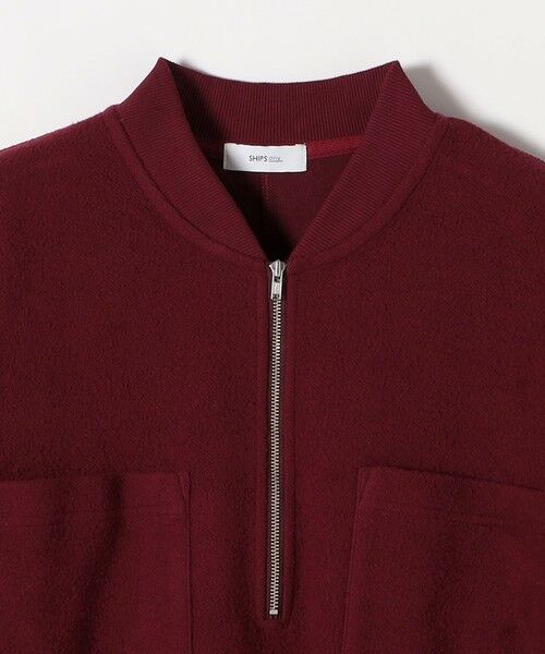 SHIPS / シップス カットソー | 《一部追加予約》SHIPS any:〈洗濯機可能〉フリース ライク ハーフジップ ポケット プルオーバー | 詳細17
