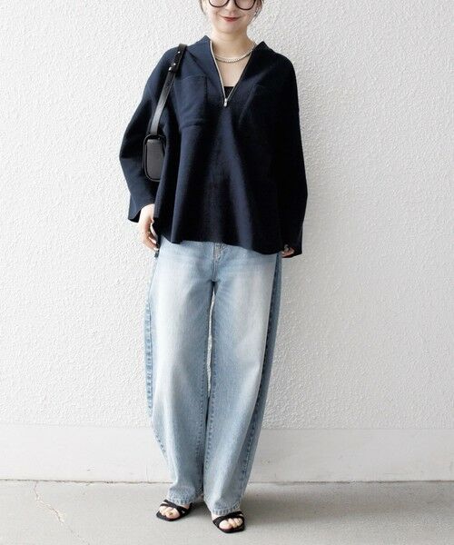 SHIPS / シップス カットソー | 《一部追加予約》SHIPS any:〈洗濯機可能〉フリース ライク ハーフジップ ポケット プルオーバー | 詳細23