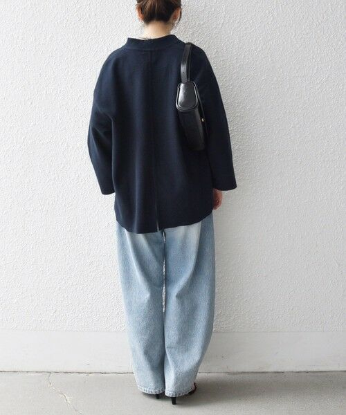 SHIPS / シップス カットソー | 《一部追加予約》SHIPS any:〈洗濯機可能〉フリース ライク ハーフジップ ポケット プルオーバー | 詳細24