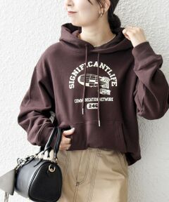 SHIPS / シップス パーカー | 《一部追加予約》【SHIPS any別注】THE KNiTS:〈洗濯機可能〉ロゴプリント フーディー パーカー