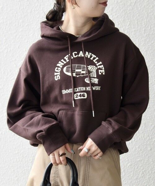 SHIPS / シップス パーカー | 《一部追加予約》【SHIPS any別注】THE KNiTS:〈洗濯機可能〉ロゴプリント フーディー パーカー | 詳細22