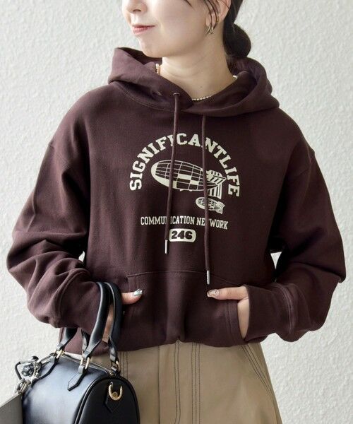 SHIPS / シップス パーカー | 《一部追加予約》【SHIPS any別注】THE KNiTS:〈洗濯機可能〉ロゴプリント フーディー パーカー | 詳細23