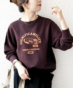 SHIPS / シップス Tシャツ | 【SHIPS any別注】THE KNiTS:〈洗濯機可能〉ロゴ プリント スウェット