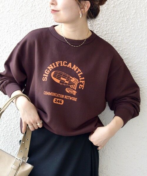 SHIPS / シップス Tシャツ | 【SHIPS any別注】THE KNiTS:〈洗濯機可能〉ロゴ プリント スウェット | 詳細28