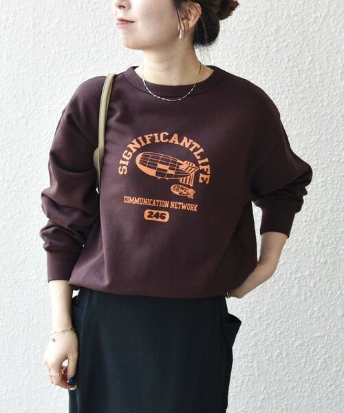 SHIPS / シップス Tシャツ | 【SHIPS any別注】THE KNiTS:〈洗濯機可能〉ロゴ プリント スウェット | 詳細29
