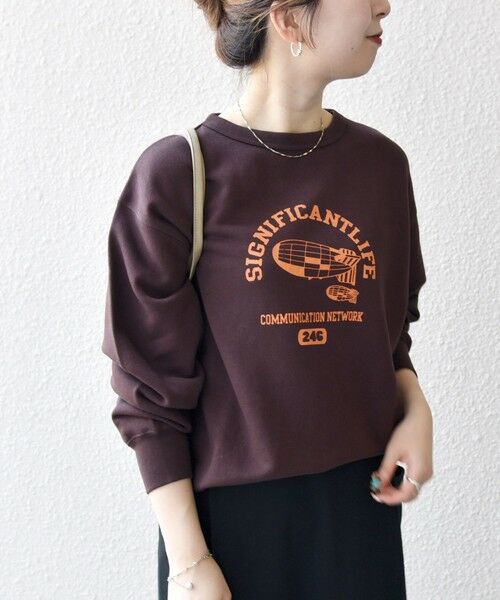 SHIPS / シップス Tシャツ | 【SHIPS any別注】THE KNiTS:〈洗濯機可能〉ロゴ プリント スウェット | 詳細30