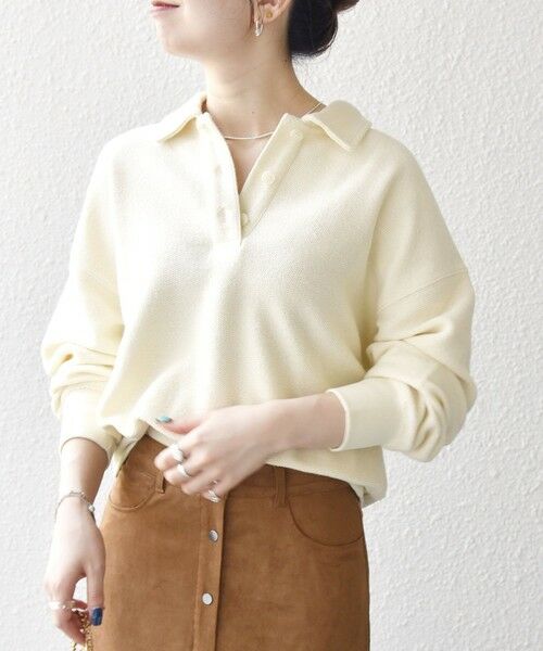 SHIPS / シップス カットソー（半袖以外） | SHIPS any:〈手洗い可能〉サカリバ コンパクト ポロシャツ プルオーバー | 詳細4