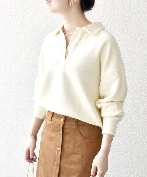 SHIPS / シップス カットソー（半袖以外） | SHIPS any:〈手洗い可能〉サカリバ コンパクト ポロシャツ プルオーバー | 詳細5