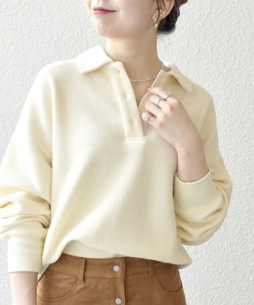 SHIPS / シップス カットソー（半袖以外） | SHIPS any:〈手洗い可能〉サカリバ コンパクト ポロシャツ プルオーバー | 詳細7