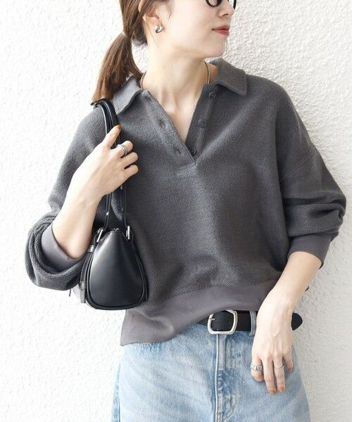 SHIPS / シップス カットソー（半袖以外） | SHIPS any:〈手洗い可能〉サカリバ コンパクト ポロシャツ プルオーバー | 詳細16