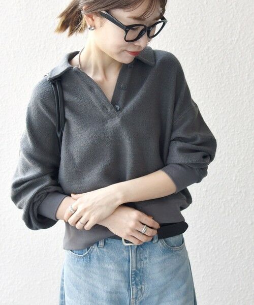 SHIPS / シップス カットソー（半袖以外） | SHIPS any:〈手洗い可能〉サカリバ コンパクト ポロシャツ プルオーバー | 詳細17