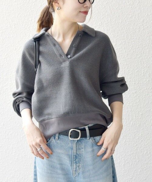 SHIPS / シップス カットソー（半袖以外） | SHIPS any:〈手洗い可能〉サカリバ コンパクト ポロシャツ プルオーバー | 詳細18