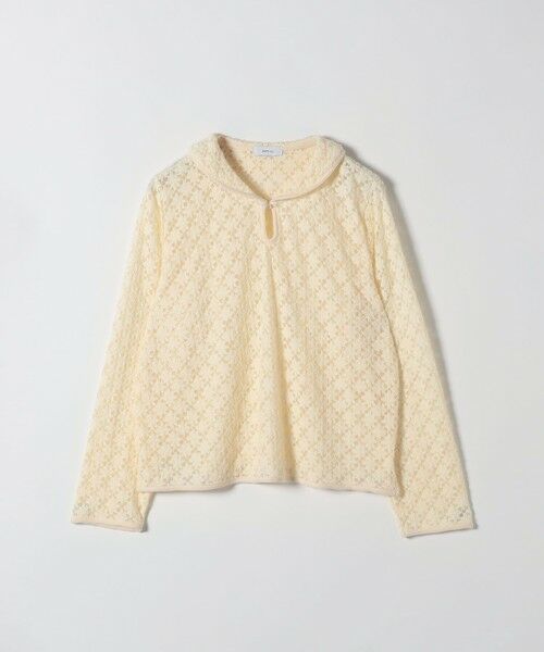 SHIPS / シップス カットソー（半袖以外） | SHIPS any:〈手洗い可能〉起毛 レース パイピング プルオーバー | 詳細7