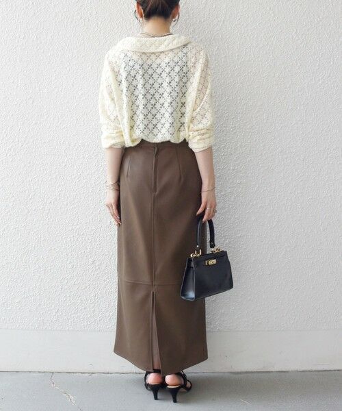 SHIPS / シップス カットソー（半袖以外） | SHIPS any:〈手洗い可能〉起毛 レース パイピング プルオーバー | 詳細2