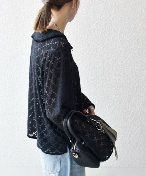 SHIPS / シップス カットソー（半袖以外） | SHIPS any:〈手洗い可能〉起毛 レース パイピング プルオーバー | 詳細17