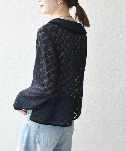 SHIPS / シップス カットソー（半袖以外） | SHIPS any:〈手洗い可能〉起毛 レース パイピング プルオーバー | 詳細18