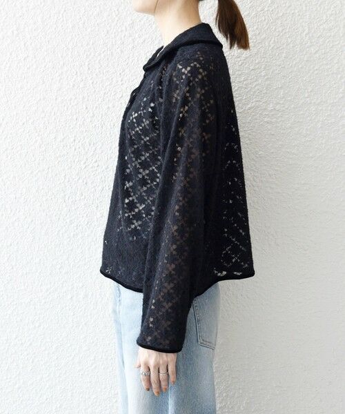 SHIPS / シップス カットソー（半袖以外） | SHIPS any:〈手洗い可能〉起毛 レース パイピング プルオーバー | 詳細23