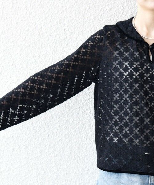 SHIPS / シップス カットソー（半袖以外） | SHIPS any:〈手洗い可能〉起毛 レース パイピング プルオーバー | 詳細25