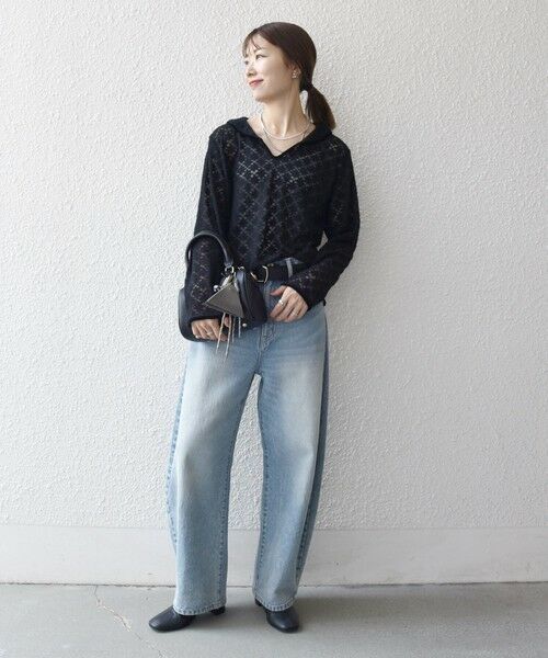 SHIPS / シップス カットソー（半袖以外） | SHIPS any:〈手洗い可能〉起毛 レース パイピング プルオーバー | 詳細14