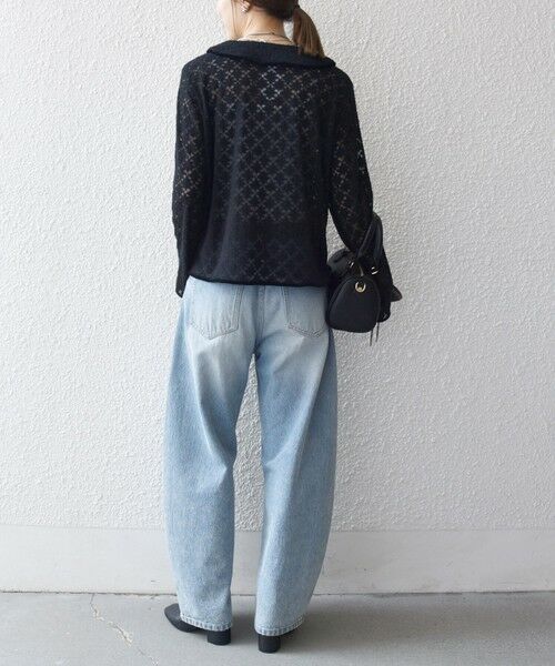 SHIPS / シップス カットソー（半袖以外） | SHIPS any:〈手洗い可能〉起毛 レース パイピング プルオーバー | 詳細15